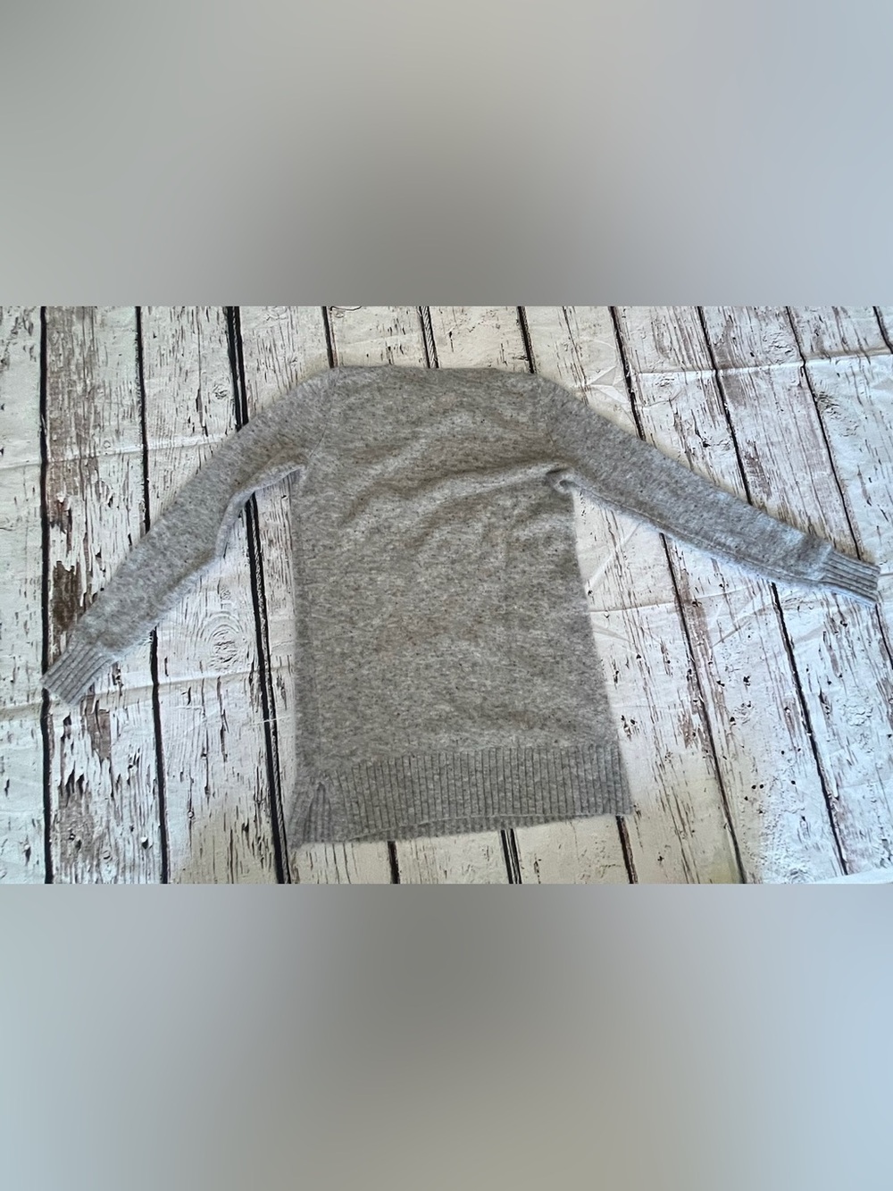 LOFT Light Gray Crewneck Sweater
